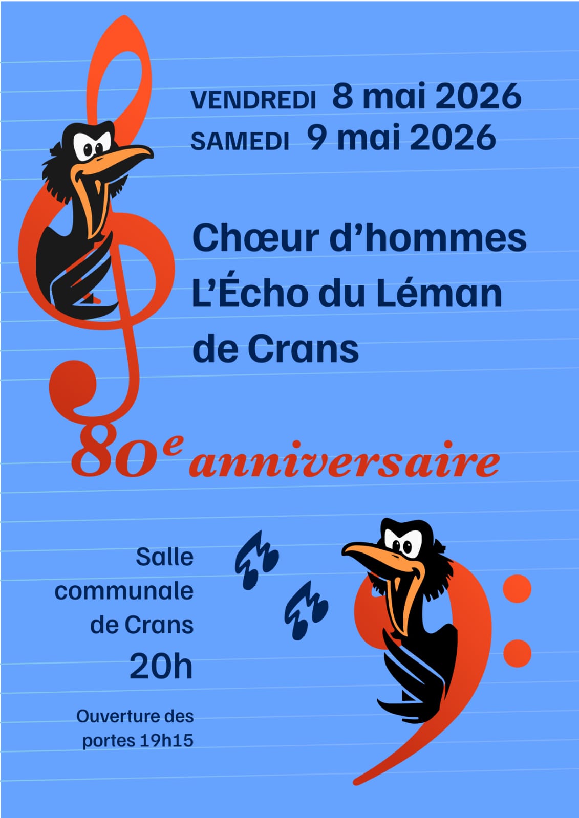 Affiche du prochain concert